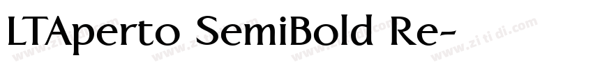 LTAperto SemiBold Re字体转换